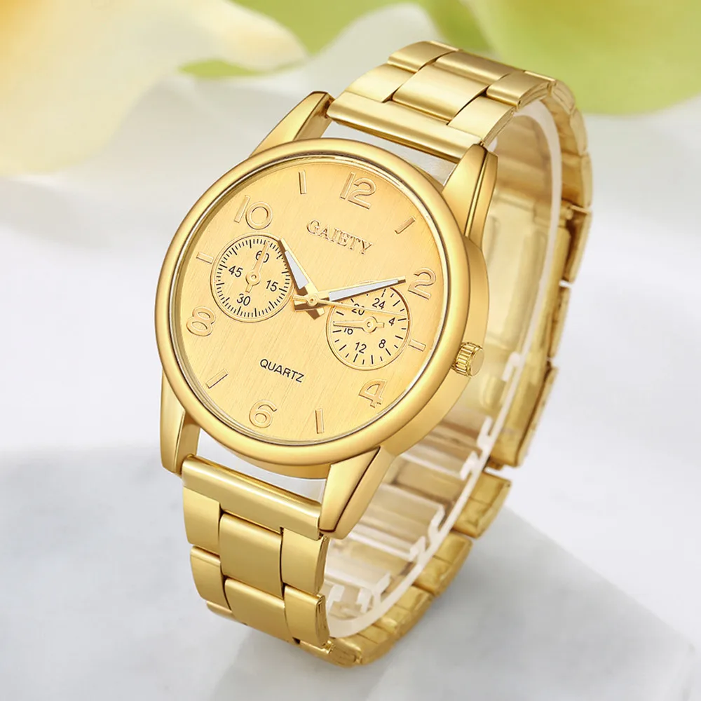 2018 Women's watches top brand luxury Fashion Gold Watch Woman Chain