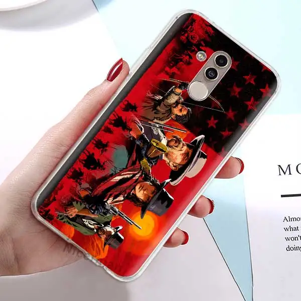 ТПУ силиконовый чехол для huawei P30 P20 Pro P10 P9 Lite mate 10 20 Lite 20 10 Pro Чехол красный Dead Redemption 2 мягкий прозрачный чехол - Цвет: 12