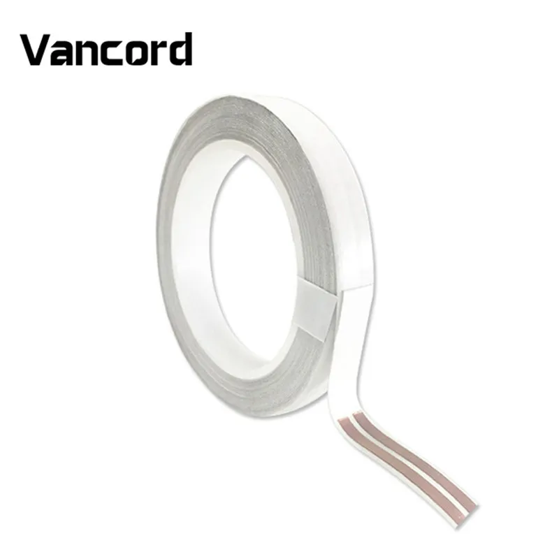 Vancord 17mm White OFC Super Flat Adhesive Speaker Wire LED Cable