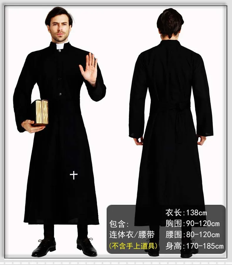 

Adult Men Jesus Missionary Priest Costume Adult Male Cosplay Costumes Carnival Party Purim Halloween Christmas