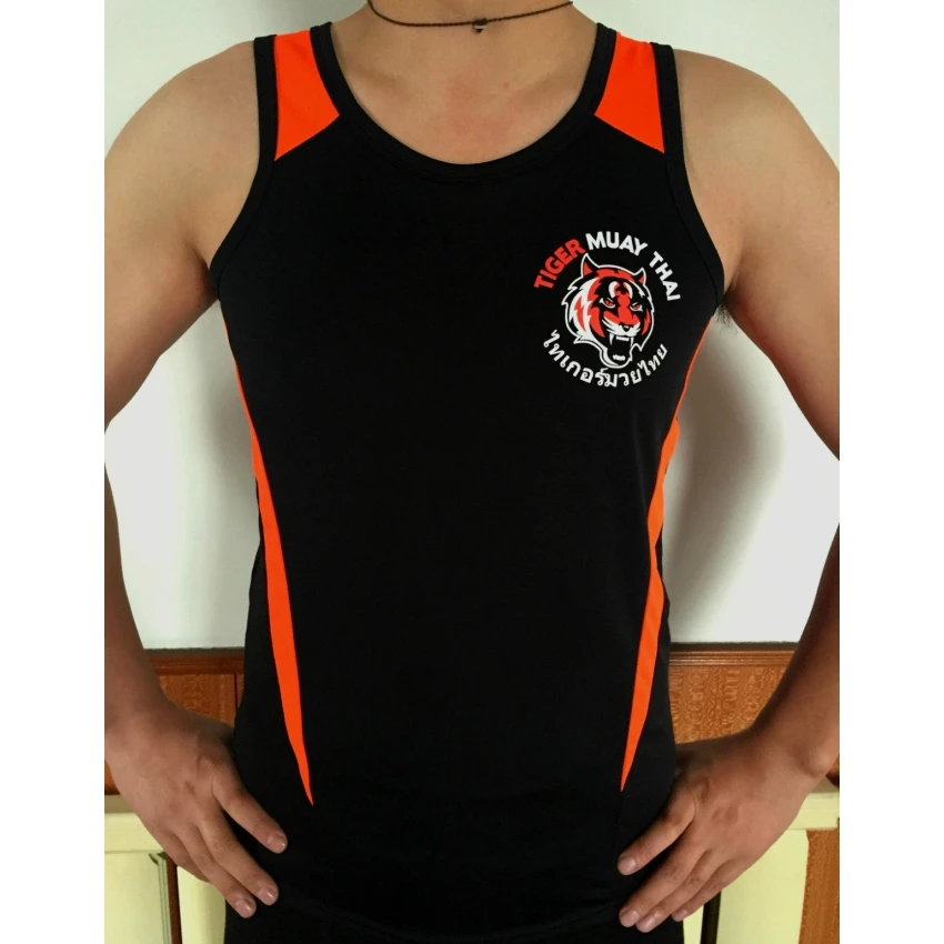 Sports Apparel Black Tiger Muay Thai MMA training vest breathable absorbent mma muay thai clothingshort mma man boxing shorts jaco short