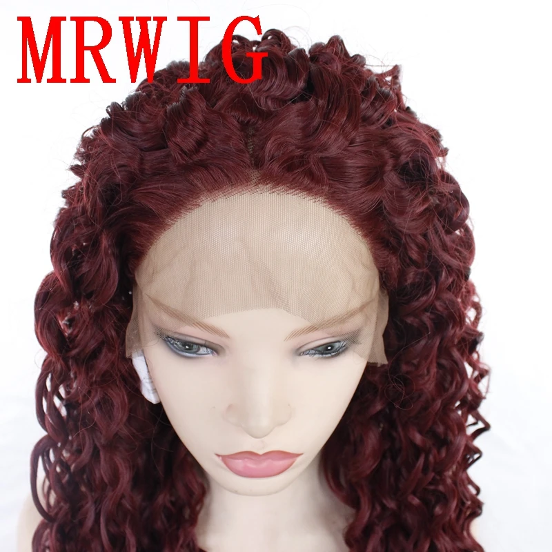 MRWIG Ombre Green 12in Short Bob Straight Synthetic Glueless Front Lace Wig Mid Part For Woman