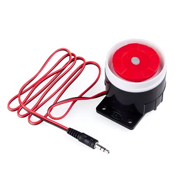 

Wired Siren Horn 120dB Loudly Sound Mini Indoor Siren POE Battery For Wireless GSM WiFi Home Alarm Security System Surveillance