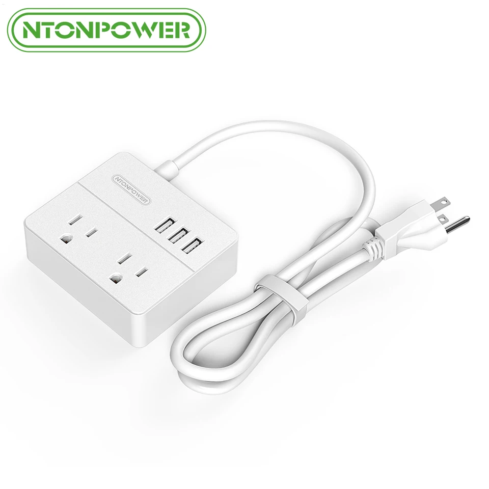 NTONPOWER OSP Travel US Electrical Plug Sockets Mini and Portable 2 AC