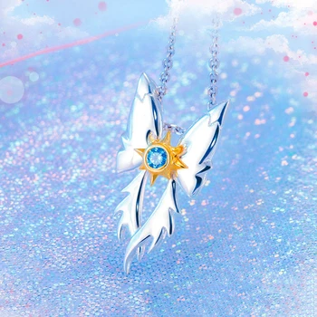

Cardcaptor Sakura: Clear Card-hen Flight Fly Necklace Pendant Anime 925 Sterling Silver Cosplay Prop Gift N1