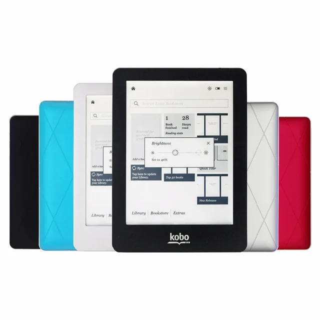 4 colors eBook Reader Kobo glo N613 e-ink 6 inch 1024×768 2GB Front-light eReader