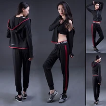 Комплект для занятий спортом на открытом воздухе, женские комплекты для йоги для спортзала, куртка для бега и спортивный бюстгальтер, жилет и спортивные брюки для фитнеса и тренировок, спортивный костюм