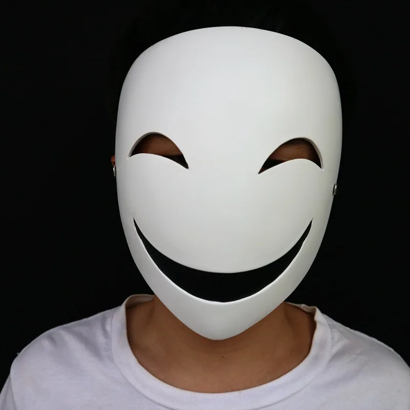 

Halloween Black Bullet Cosplay Mask Kagetane Hiruko Smile Face Masks High Quality Resin