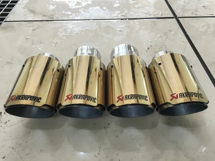 Shape Golden Inlet63mmoutlet89mm Golden Titanium Ti Alloy For Ak