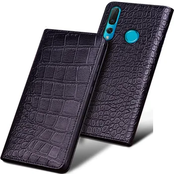 

100% Genuine Luxury Leather Cases for Huawei Nova 4 Case Handmade Custom Flip Phone Cover for Fundas Huawei Nova 4