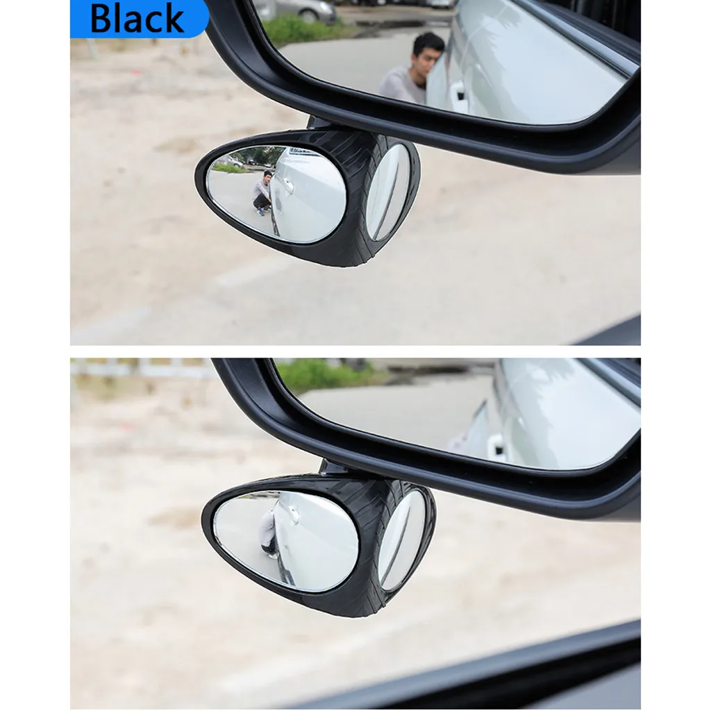 Автомобильные аксессуары, автомобильное зеркало с большим видением, вспомогательное зеркало заднего вида для разворота, широкоугольное зеркало с двойным объективом, тренерское зеркало#30