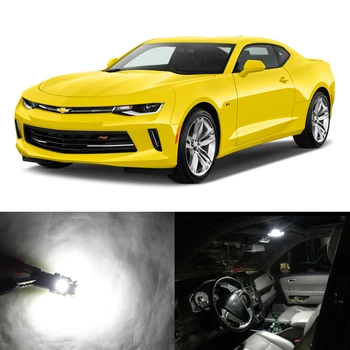 

Direct Fit For Chevrolet Chevy Camaro 10-17 Xenon White SMD Led Interior Package Kits Bulbs Canbus No Error License Plate Light