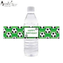 Etiquetas da garrafa de água dos esportes etiquetas da garrafa de água da festa de aniversário dos miúdos