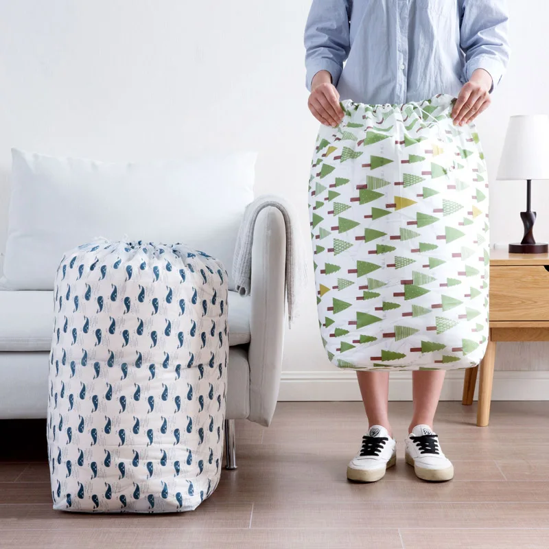 

1pc Drawstring Moisture-proof Quilt Bag Quilt Storage Bag Packing Storage