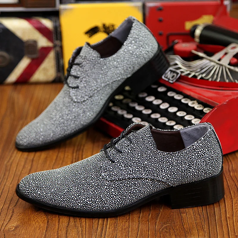 designer rhinestones leather shoes men italian fashion wedding party male footwear evening boy brogue dress oxford shoes for men (31)