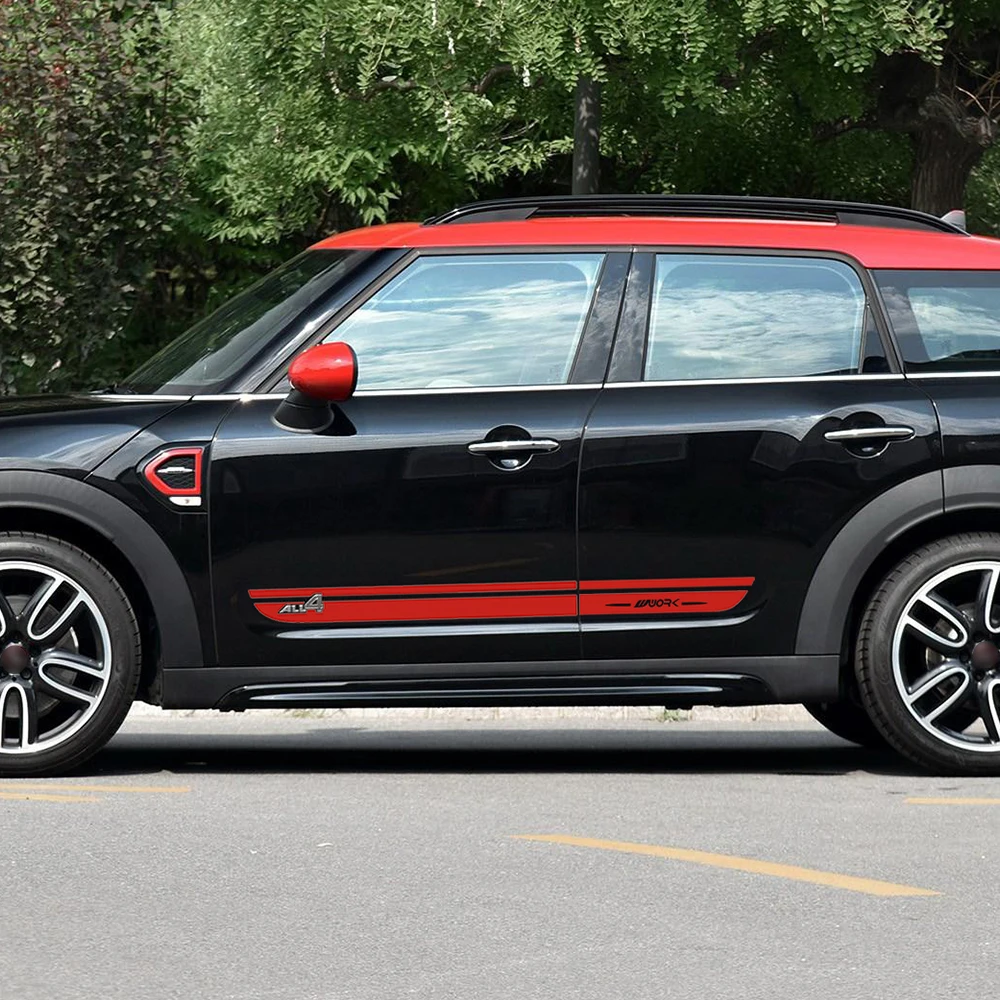 Юбка с боковыми полосками для тела графика JCW All4 MINI John Cooper Work Роберта F60 2017 подарок