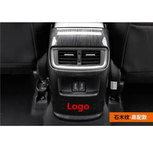 Для Honda CRV CR-V 2017 2018 ABS хром/углеродное волокно/Персиковое зерно дерево задний