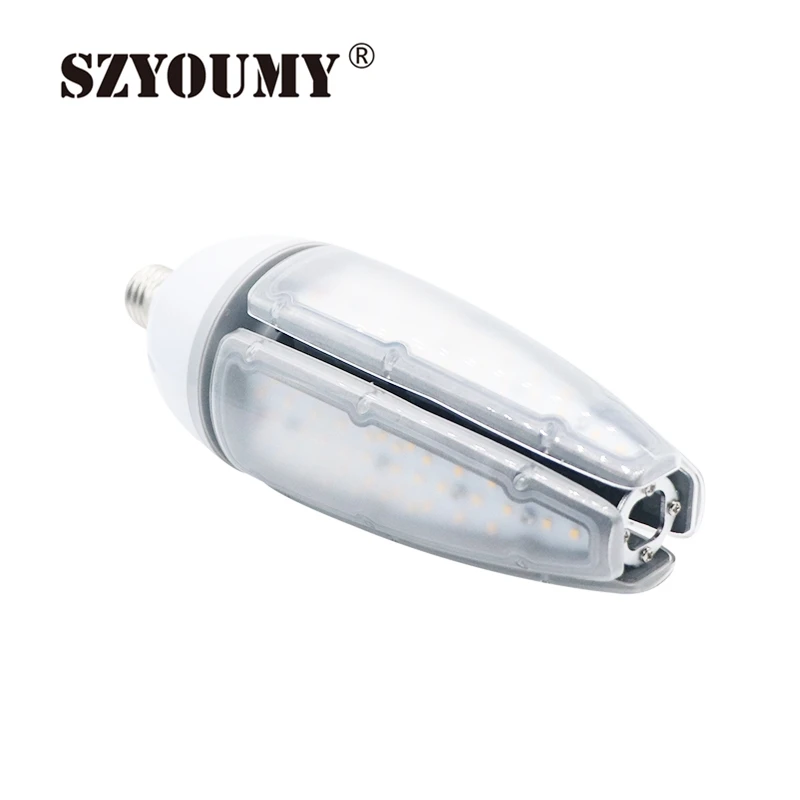 

SZYOUMY 30W 40W 50W UP TO 120W E40 E27 E26 Led corn street light Olive design IP65 Waterproof led street lamp AC100-277V DHL