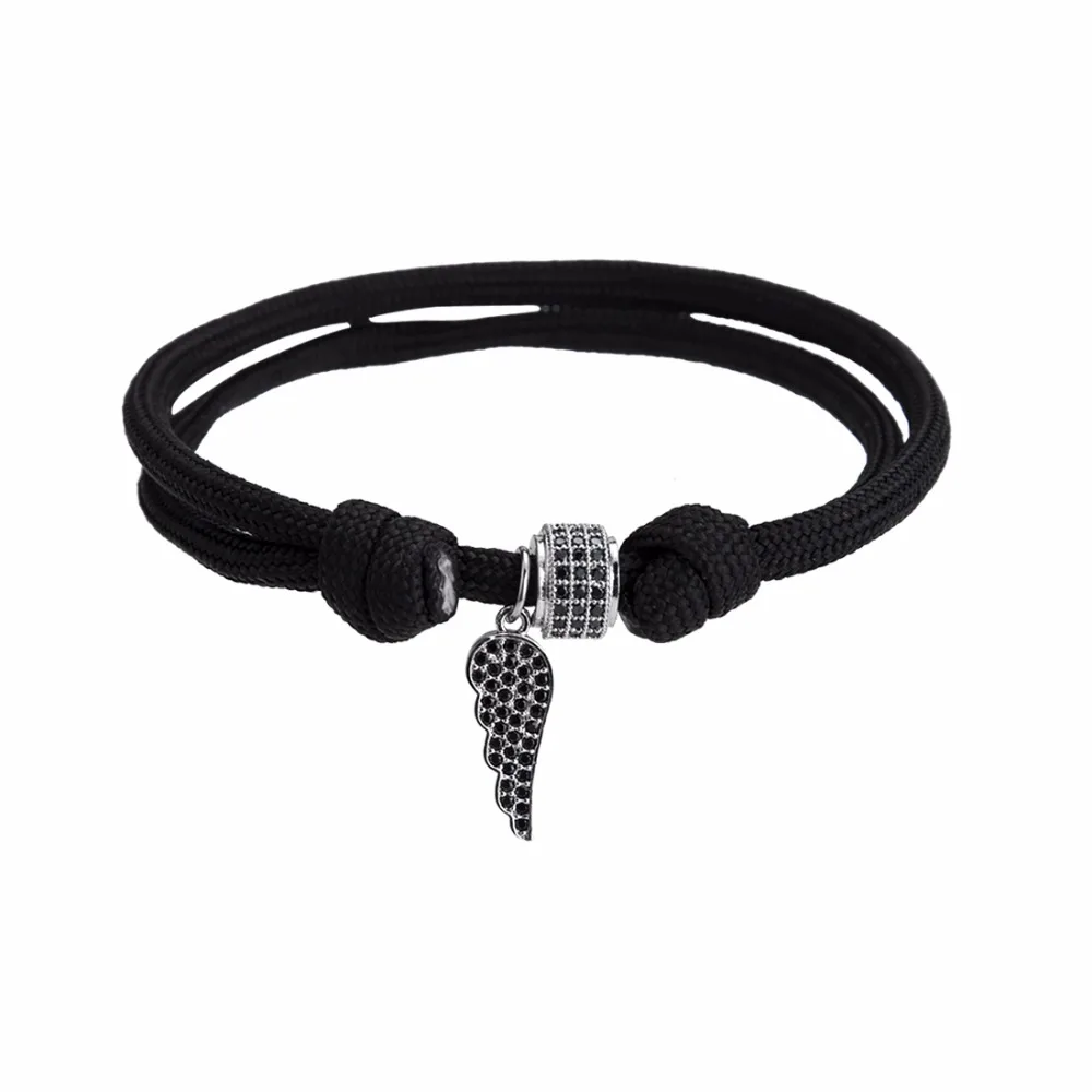 Buy LOULEUR Nautical Braided Bracelet Angel Wing Charm