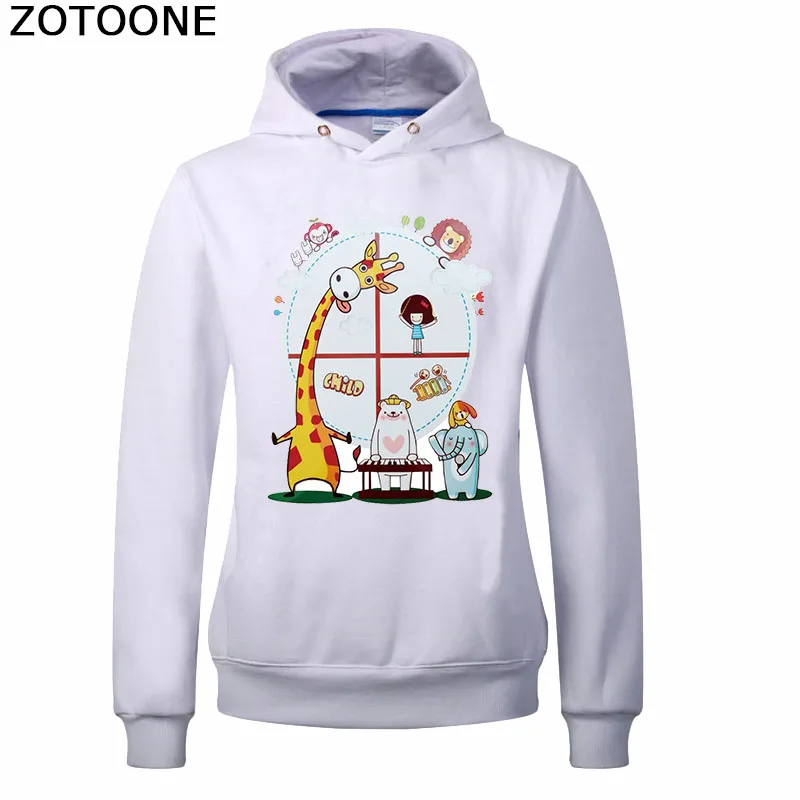 Патчи для одежды ZOTOONE с рисунком жирафа утюжок футболка толстовка