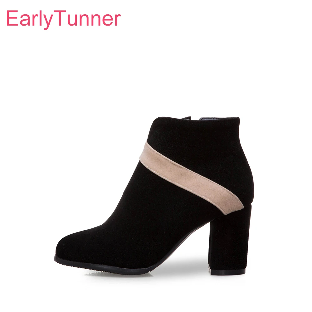 3 inch heel ankle boots