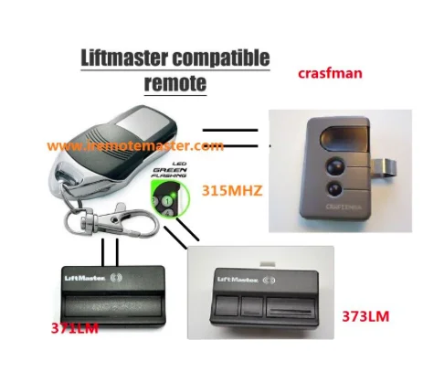 

Replacement remote for LiftMaster 371LM 372LM 373LM Garage Door Opener Remote control
