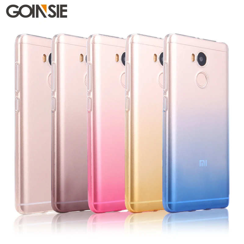 Soft Phone Case for Xiaomi Redmi 4 Pro Prime Cover Silicone 5.0&quot Gradient TPU Back Fundas Standard | Мобильные телефоны и