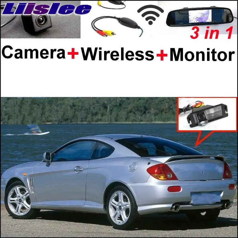 

Liislee 3 in1 Special Rear View Camera + Wireless Receiver + Mirror Monitor Parking System For Hyundai Coupe S3 Tuscani Tiburon