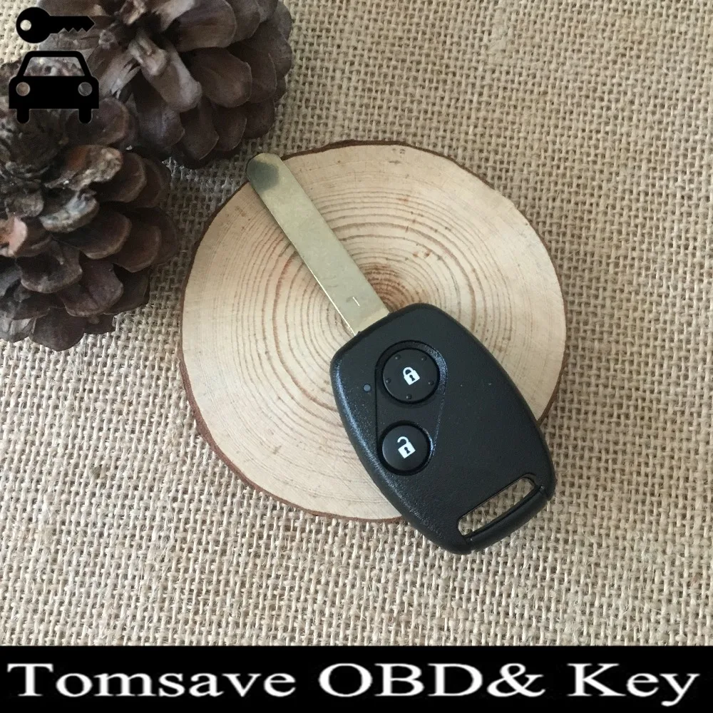 

Original Size 2 Buttons Remote Ignition Key For Honda FIT JAZZ With ID46 Electronic Chip 433Mhz Car Alarm Key Entry Fob
