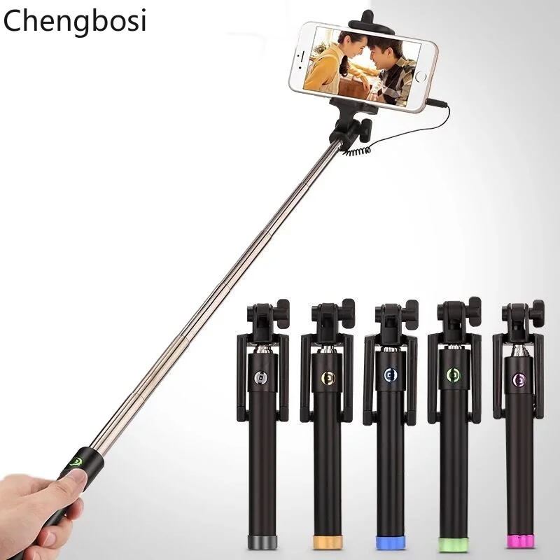 Mini Foldable Self Stick Tripod Monopod Wired Selfie Stick Cable Extendable Built-in Shutter Stick For iPhone Samsung Smartphone Mini Foldable Self Stick Tripod Monopod Wired Selfie Stick Cable Extendable Built-in Shutter Stick For iPhone Samsung Smartphone