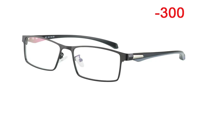 1.0 to-4.0 Retro Round Sun Photochromic Finished Myopia Eyeglasses Frame Men Women with color lens Sun glasses Myopia Eyewear - Цвет оправы: Black -300