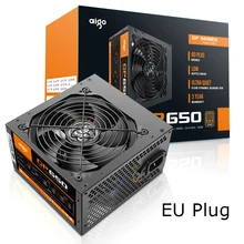 Aigo 650 Вт компьютерный блок питания ATX mini psu itx 80 plus Бронзовый ЕС разъем Активный гибкий ITX PC Питание 12 В