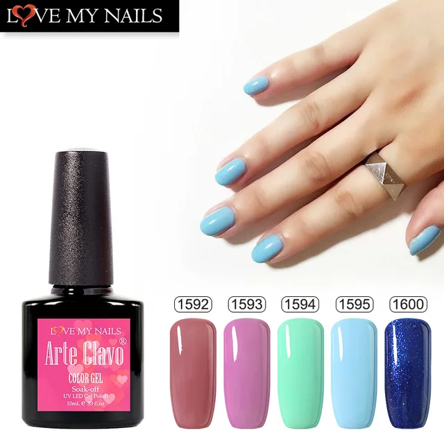 Aliexpress Arte Clavo Uv Gel Nail Polish Bling Glitter Sky Arte Clavo Uv Gel Nail Polish Bling Glitter Sky Light Powderblue Color Coat Need Top