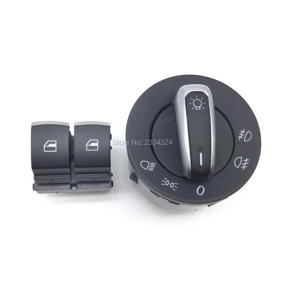 Headlight Switch Chrome Window Switch For Vw Eos Golf 5 6 Gti Mk5 Mk6