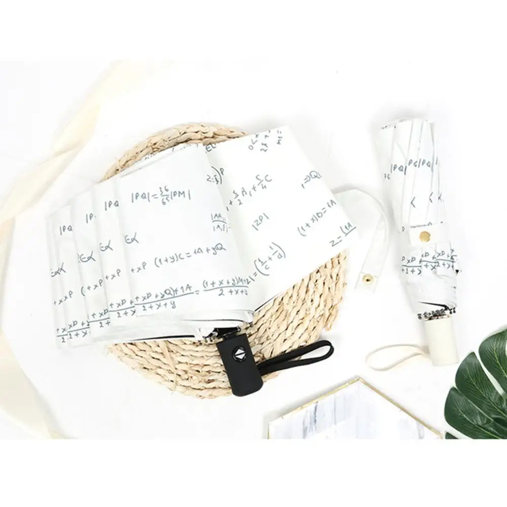 10 bone art automatic black plastic umbrella sun protection sun umbrella three folding umbrella