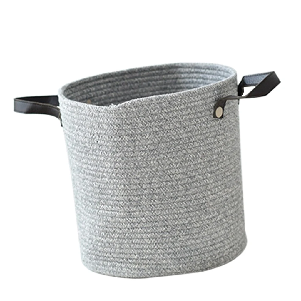 Large Cotton Rope Basket Woven Storage Basket Baby Bins for Diapers Laundry Organization Toys Towels Storage Container