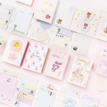 

12 style cute Unicorn six-fold notebook, creative students N times post-it notes, stickers, school gifts stationery