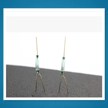 

100PCS/LOT MKA-27 Reed Switch 2.5X14 GLASS Green 3 pin