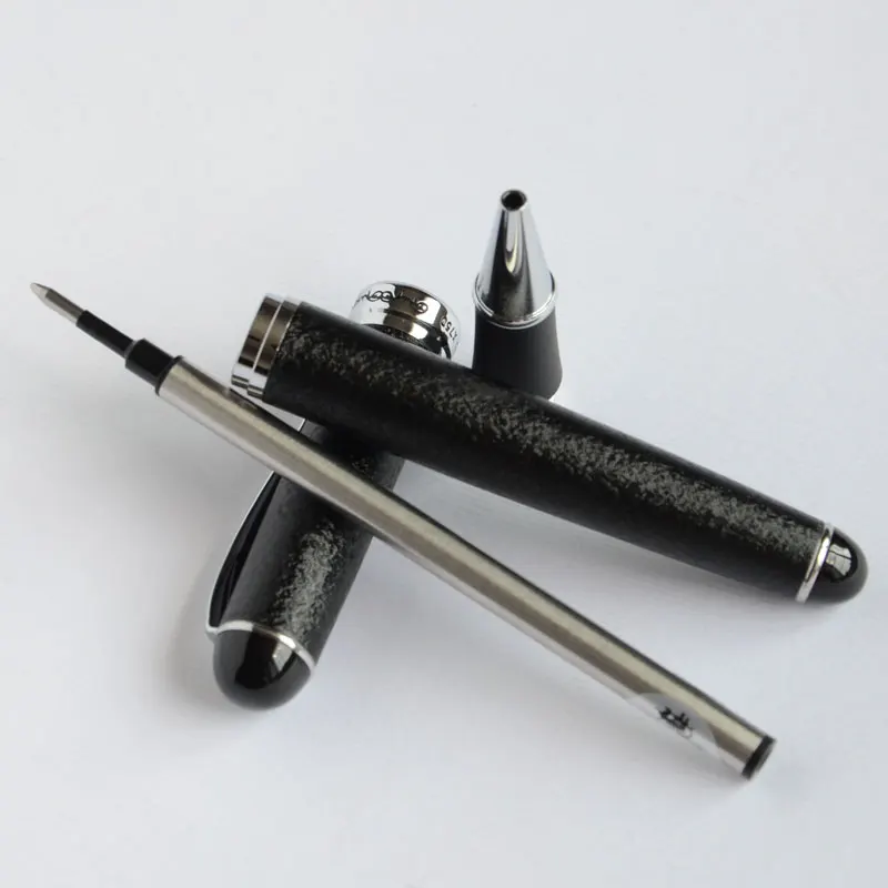 JINHAO X750 шероховатая поверхность черный и серебряный Ролик Шариковая ручка JINHAO 750