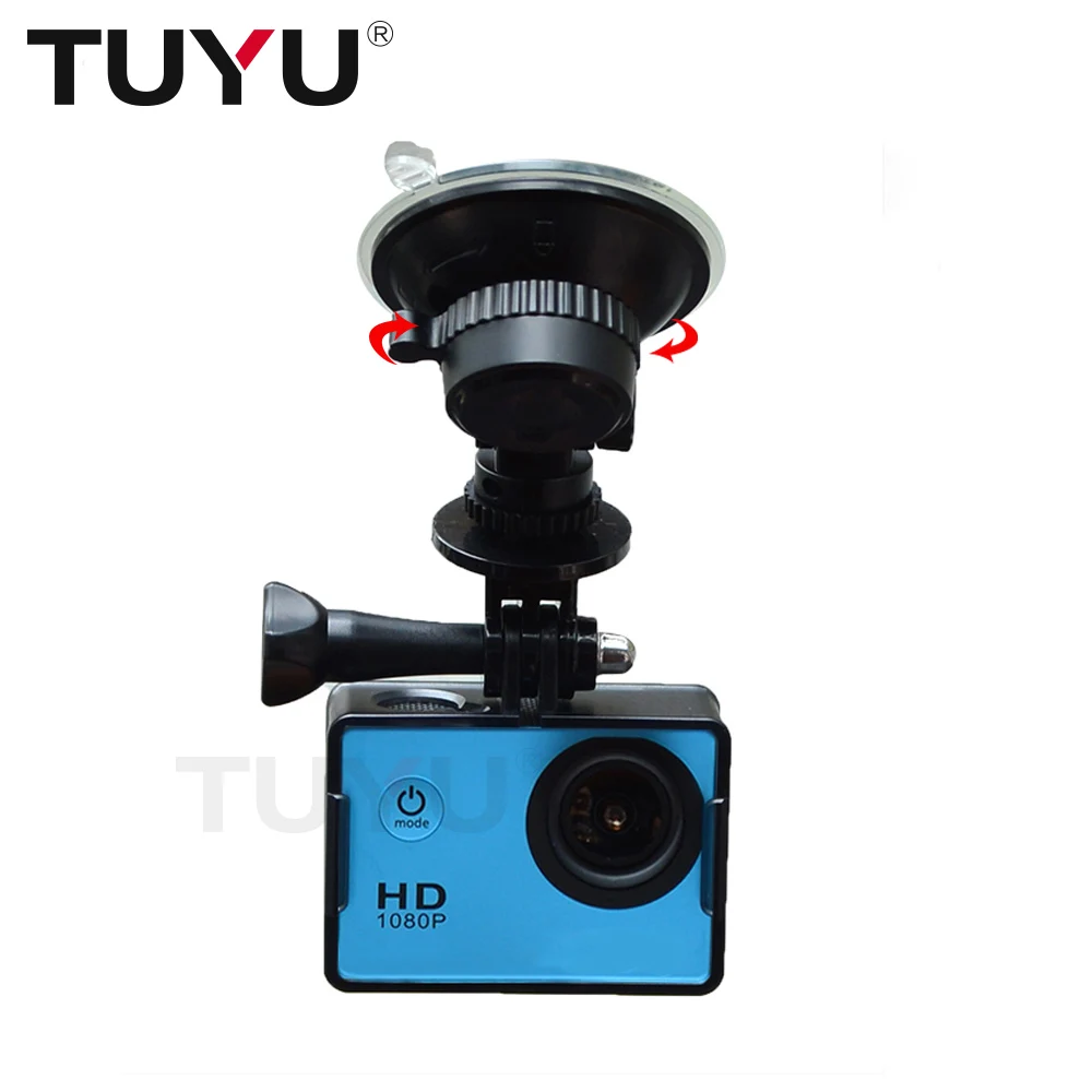 

360 Degree Rotation Universal Sports Camera Assessories Car Mount Suction Cup for All SJCAM Yi EKEN Gopro Series Action Camera