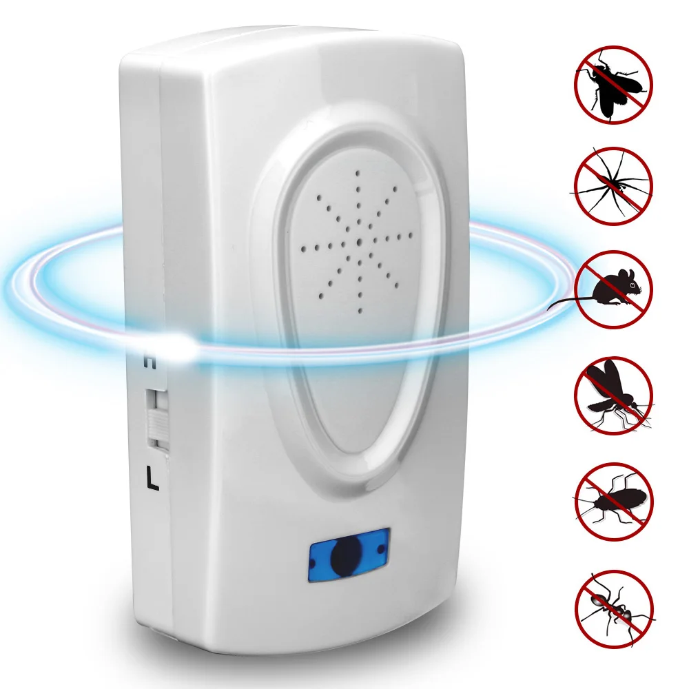 

Ultrasonic Pest Repellers EU/US Plug Electronic Mosquito Repellent Anti Mosquito Fly Killer Insect Rodent Pest Reject Control