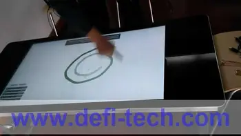 

DefiLabs XTC Series 24K type 86 inch 40 points interactive touch foil Film through glass window shop or table or kiosk