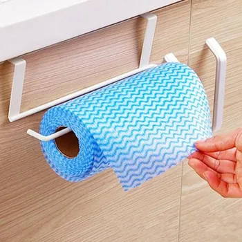 

Metal Kitchen Tissue Hanging Holder Bathroom Towel Holder Storage Rack Cabinet Cupboard Draining Shelf Toilet Paper Organizer