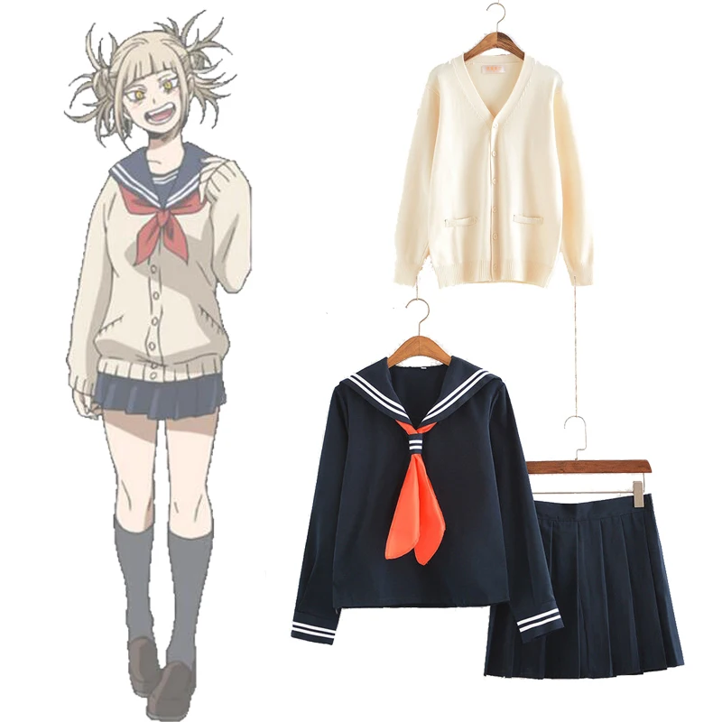

JP Anime Boku no Hero Himiko Toga Cosplay Costume My Hero Academia Himiko Toga JK Uniform Misvng
