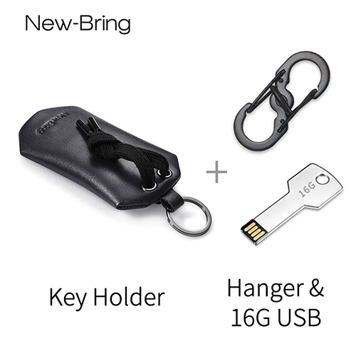 Holder Hanger 16GUSB Кожаный чехол-ключница NewBring с функцией ключницы, умный органайзер с кольцом для ключей - Цвет: Holder Hanger 16GUSB
