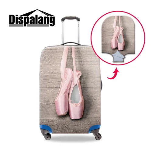 Dispalang милый балетный танцевальный чехол для девочек с принтом против пыли для путешествий багаж водонепроницаемый чехол для дорожного чемодана для 18-30 дюймов Чехол