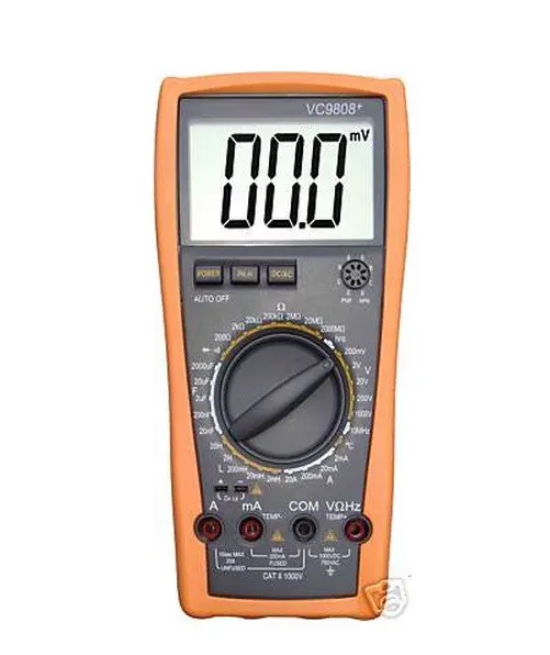 Ship from USA 3 1//2 Digital multimeter DCV ACV DCA//R//C//L//F 1 New VC9808