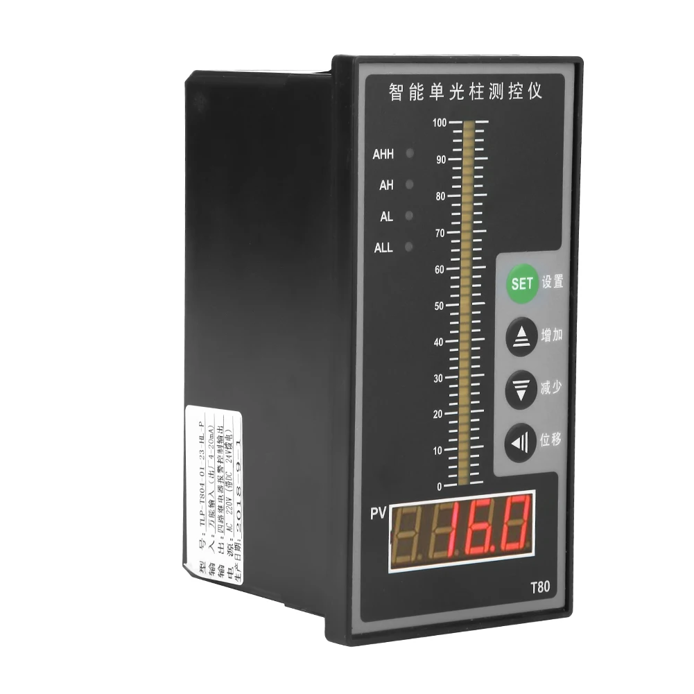 

Intelligent Pressure Contorller Light Column Display 4-20MA Level Transmitter Water Level Display Liquid Level Measuring Tools