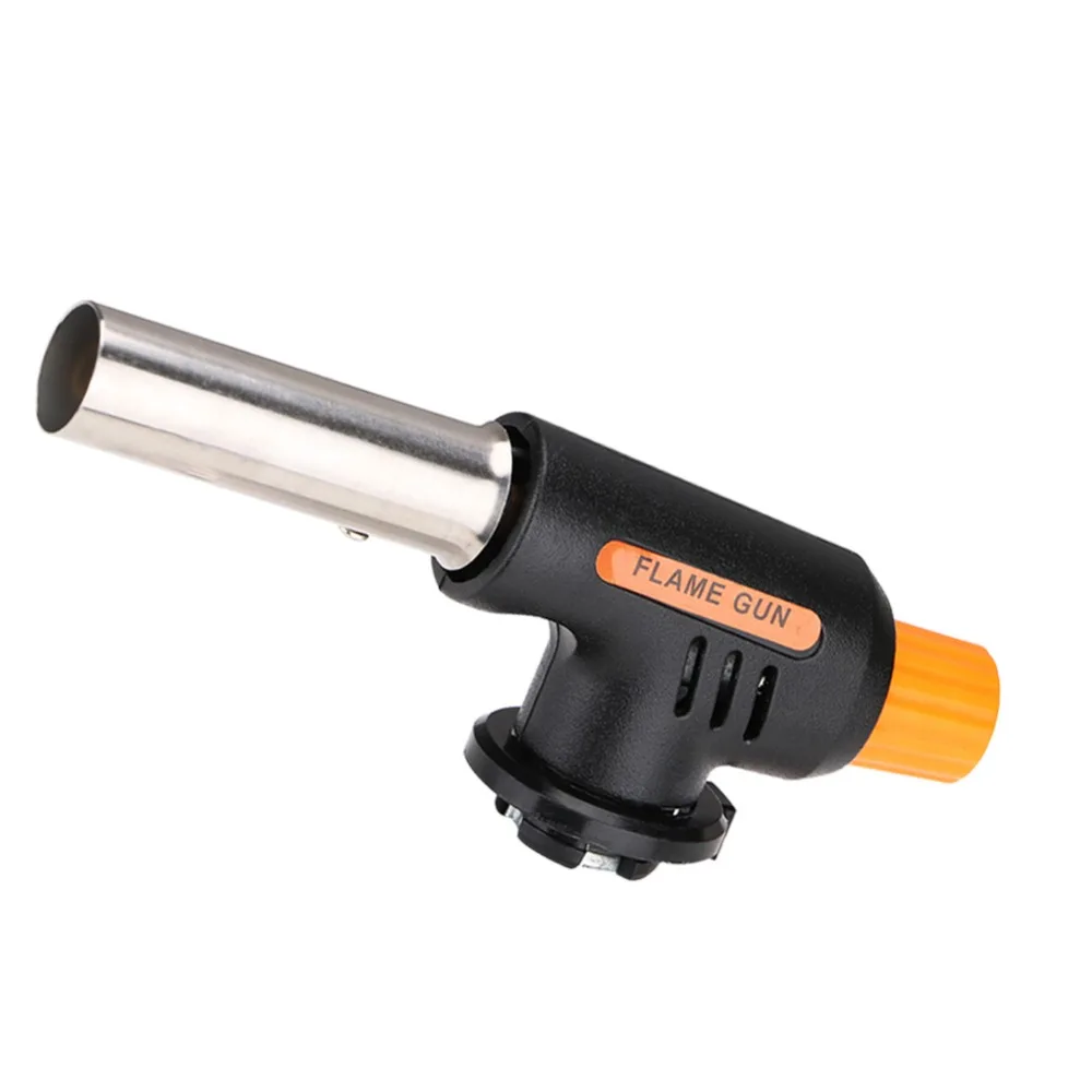1PCS Barbecue Igniter Flamethrower Burner Butane Gas Blow Torch BBQ Guns Kitchen Lighters Welding Gun Camping BBQ Tool Flame Gun