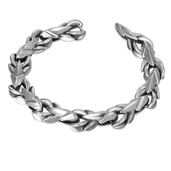 

BOCAi S925 sterling silver bracelet for men fashion jewelry retro personality aggressive rough chaotic men's Bracelet